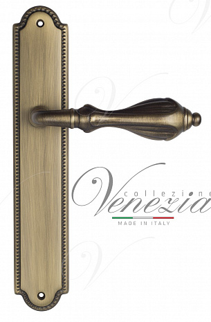 Дверная ручка Venezia "ANAFESTO" на планке PL98 матовая бронза