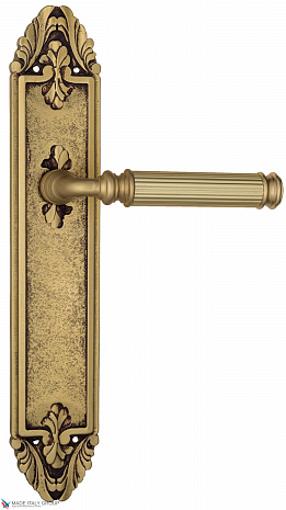 Дверная ручка Venezia "MOSCA" на планке PL90 французское золото