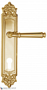 Дверная ручка на планке Fratelli Cattini "FARFALLA" CYL PL96-OLV полированная латунь