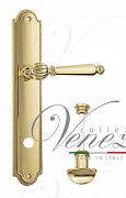 Дверная ручка Venezia "PELLESTRINA" WC-2 на планке PL98 полированная латунь