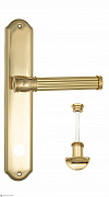 Дверная ручка Venezia "IMPERO" WC-2 на планке PL02 полированная латунь