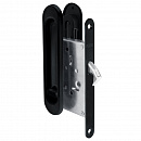 Защелка с ручками для раздвижных дверей Soft LINE SL-011 BL
