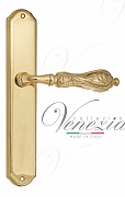 Дверная ручка Venezia "MONTE CRISTO" на планке PL02 полированная латунь