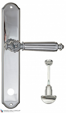 Дверная ручка на планке Fratelli Cattini "TORCELLO" WC-2 PL02-CR полированный хром