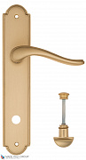 Дверная ручка на планке Fratelli Cattini "LAVERA" WC-2 PL257-BS матовая латунь