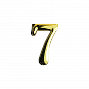 Цифра дверная АЛЛЮР "7" на клеевой основе  золото (600,20)