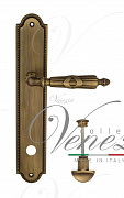 Дверная ручка Venezia "ANNETA" WC-2 на планке PL98 матовая бронза