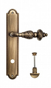 Дверная ручка Venezia "LUCRECIA" WC-2 на планке PL98 матовая бронза