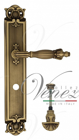 Дверная ручка Venezia "OLIMPO" WC-4 на планке PL97 матовая бронза