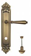 Дверная ручка Venezia "CLASSIC" WC-2 на планке PL96 матовая бронза