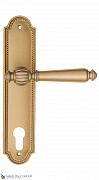 Дверная ручка на планке Fratelli Cattini "MARANI" CYL PL248-BS матовая латунь