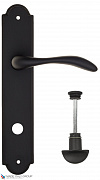 Дверная ручка на планке Fratelli Cattini "LUCCIA" WC-2 PL257-NM матовый черный