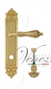 Дверная ручка Venezia "MONTE CRISTO" WC-4 на планке PL96 полированная латунь