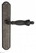 Дверная ручка Venezia "OLIMPO" на планке PL02 античное серебро