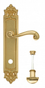 Дверная ручка Venezia "CARNEVALE" WC-2 на планке PL96 полированная латунь