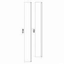 Комплект соединительных штанг Doorlock V PD700RP/R3, черные. Для двустворчатых дверей. Максимальная высота створки 2300 мм.