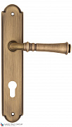 Дверная ручка на планке Fratelli Cattini "GRACIA" CYL PL257-BY матовая бронза