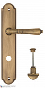 Дверная ручка на планке Fratelli Cattini "TOSCANA" WC-2 PL257-BY матовая бронза