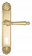 Дверная ручка Venezia "PELLESTRINA" CYL на планке PL87 полированная латунь