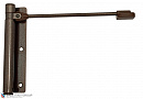114AB170D Доводчик дверной пружинный до 60кг ALDEGHI ГЕРКУЛЕС (170x39мм) коричневый