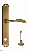 Дверная ручка Venezia "ALESSANDRA" WC-2 на планке PL02 матовая бронза