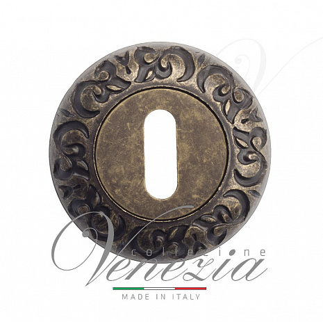 Накладка дверная под ключ буратино Venezia KEY-1 D4 античная бронза (2шт.)