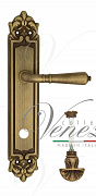 Дверная ручка Venezia "VIGNOLE" WC-4 на планке PL96 матовая бронза