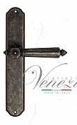 Дверная ручка Venezia "CASTELLO" на планке PL02 античное серебро