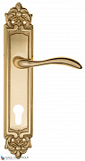 Дверная ручка на планке Fratelli Cattini "LUCCIA" CYL PL96-OLV полированная латунь
