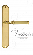 Дверная ручка Venezia "MOSCA" на планке PL02 полированная латунь