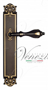 Дверная ручка Venezia "ANAFESTO" на планке PL97 темная бронза