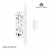 Защелка врезная магнитная под фиксатор  PORTA DI PARMA Polaris Белый