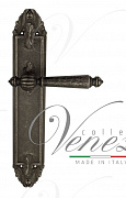 Дверная ручка Venezia "PELLESTRINA" на планке PL90 античное серебро