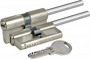 Цилиндровый механизм под вертушку (длинный шток) 164 SX/91 (55+10+26) mm никель 5 ключей