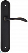 Дверная ручка на планке Fratelli Cattini "LUCCIA" PL288-NM матовый черный