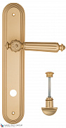 Дверная ручка на планке Fratelli Cattini "TORCELLO" WC-2 PL288-BS матовая латунь