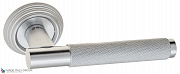 Дверная ручка на круглом основании Fratelli Cattini "UNA X" D8-CS матовый хром