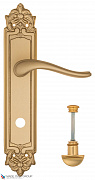 Дверная ручка на планке Fratelli Cattini "LAVERA" WC-2 PL96-BS матовая латунь