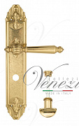 Дверная ручка Venezia "PELLESTRINA" WC-2 на планке PL90 полированная латунь