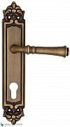 Дверная ручка на планке Fratelli Cattini "GRACIA" CYL PL96-BY матовая бронза