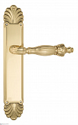 Дверная ручка Venezia "OLIMPO" на планке PL87 полированная латунь