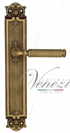 Дверная ручка Venezia "MOSCA" на планке PL97 матовая бронза