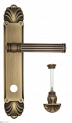 Дверная ручка Venezia "IMPERO" WC-4 на планке PL87 матовая бронза