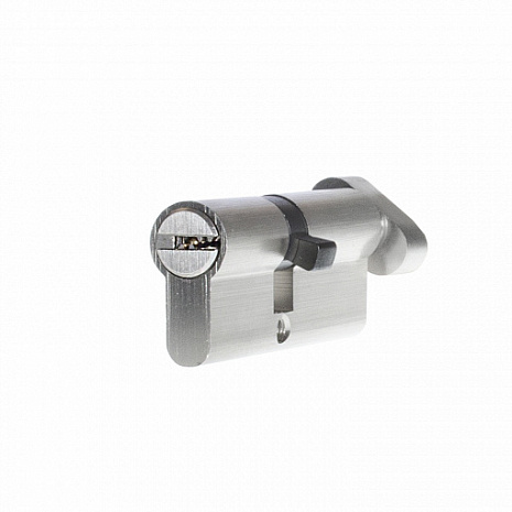 Цилиндр Doorlock V K2300AB N серия Variant, никелированный, 50x50мм, кл/пов. кнопка, 5 перф.ключей