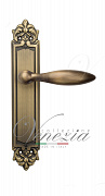 Дверная ручка Venezia "MAGGIORE" на планке PL96 матовая бронза
