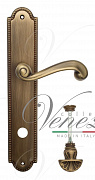 Дверная ручка Venezia "CARNEVALE" WC-4 на планке PL98 матовая бронза
