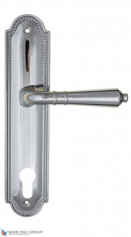 Дверная ручка на планке Fratelli Cattini "TOSCANA" CYL PL248-CR полированный хром