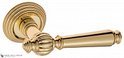 Дверная ручка на круглом основании Fratelli Cattini "MARANI" D8-OLV полированная латунь