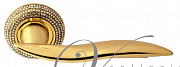 Дверная ручка Venezia Unique "FLY CRISTALLI" D10 полированная латунь