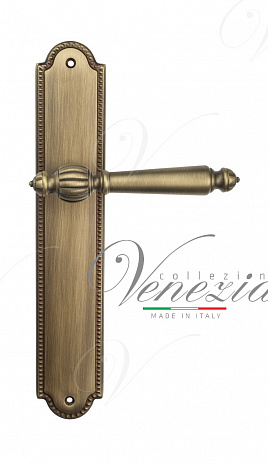 Дверная ручка Venezia "PELLESTRINA" на планке PL98 матовая бронза